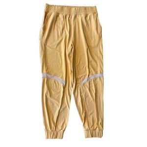 WalkPop Women's Lounge Pants Joggers Mesh Creamsicle Orange Size M NWOT